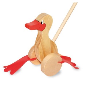 Canard dandinant en bois