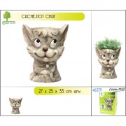 Cache-pot décor chat